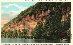 Vintage Postcard 1930's Cedar Palisades Ozarks Land Of A Million Smile Noel MD