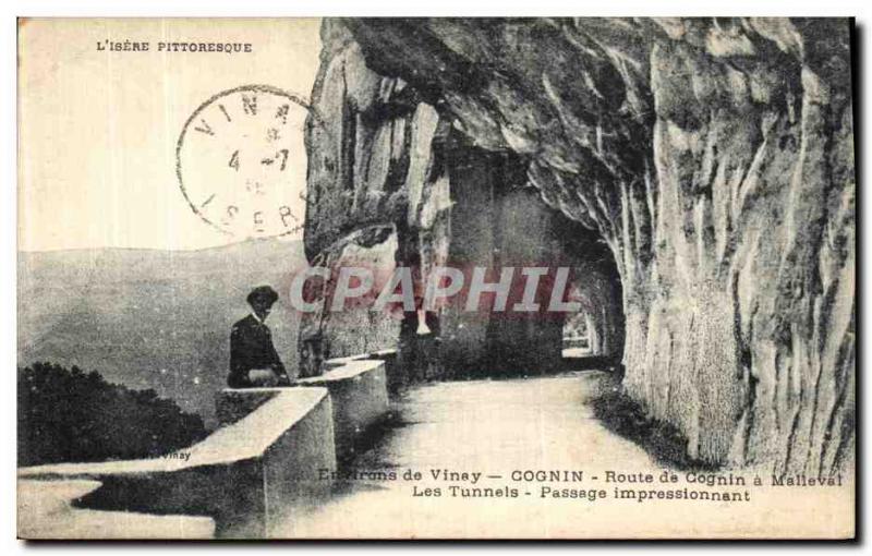 Old Postcard surroundings Vinay Cognin Cognin Road Tunnels has Malleval impre...