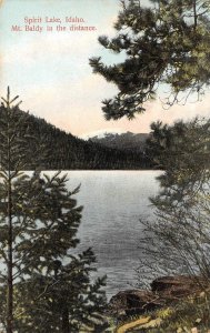 Spirit Lake, Idaho, Mt. Baldy in the distance 1911 Vintage Postcard