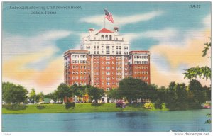 DALLAS, Texas, PU-1961; Lake Cliff Showing Cliff Towers Hotel