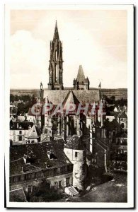 Old Postcard Senlis Oise Apse of the Cathedral