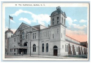 1924 View of The Auditorium Buffalo New York NY Vintage Unposted Postcard