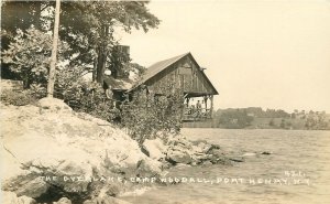 Postcard RPPC  1930s New York Port Henry Overlake Camp Woodall #421 23-6165