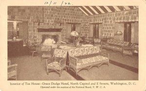 Washington DC Grace Dodge Hotel Tea House Vintage Postcard AA29389