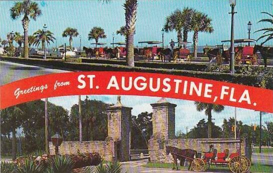 Florida Saint Augustine Greetings From Saint Augustine