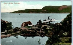 TADOUSSAC, QUEBEC  Canada   Birdseye ANNE a L'EAU  ca 1910s Valentine Postcard