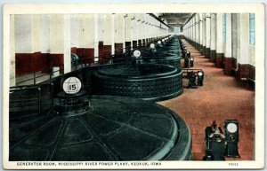 M-30495 Generator Room Mississippi River Power Plant Keokuk Iowa