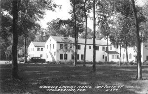 RPPC TALLAHASSEE HOTEL WAKULA SPRINGS FLORIDA REAL PHOTO POSTCARD (1940s)