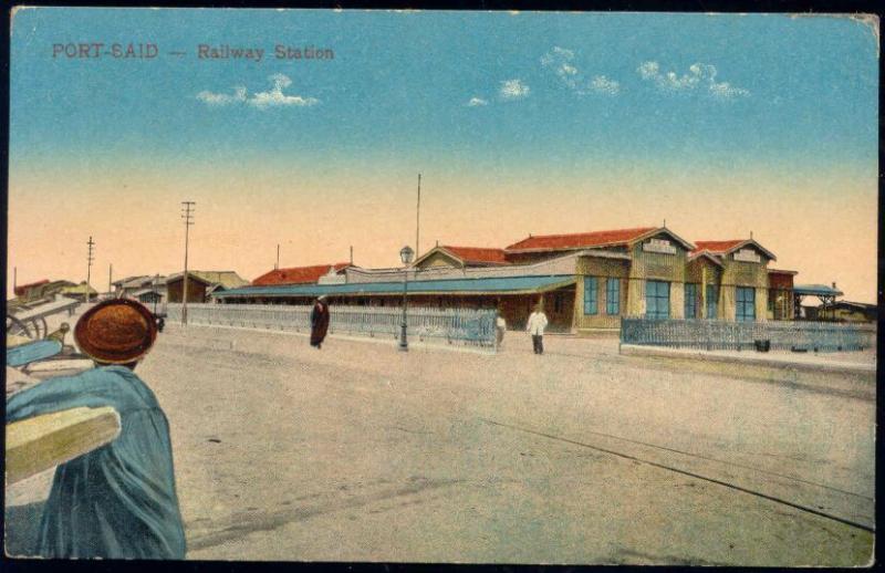 egypt, PORT SAID, Railway Station (1910s)