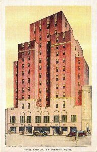 Bridgeport Connecticut 1930-40s Postcard Hotel Barnum