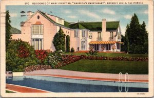 California Beverly Hills Home Of Mary Pickford America's Sweeheart 1935