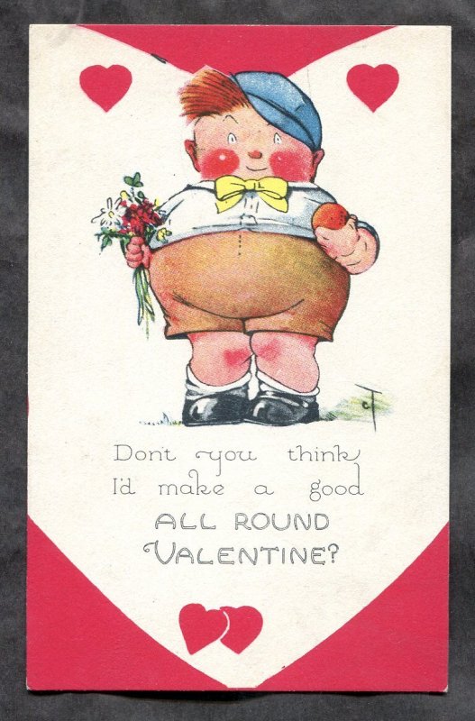 dc2194 - VALENTINE'S DAY 1920s All Round Boy Ready for Love