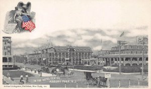 IN THE HOTEL CENTRE ASBURY PARK NEW JERSEY POSTCARD (c. 1900)