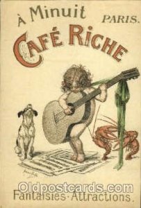 Cafe Riche Advertising Unused 