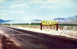 Utah Highway Welcome Sign