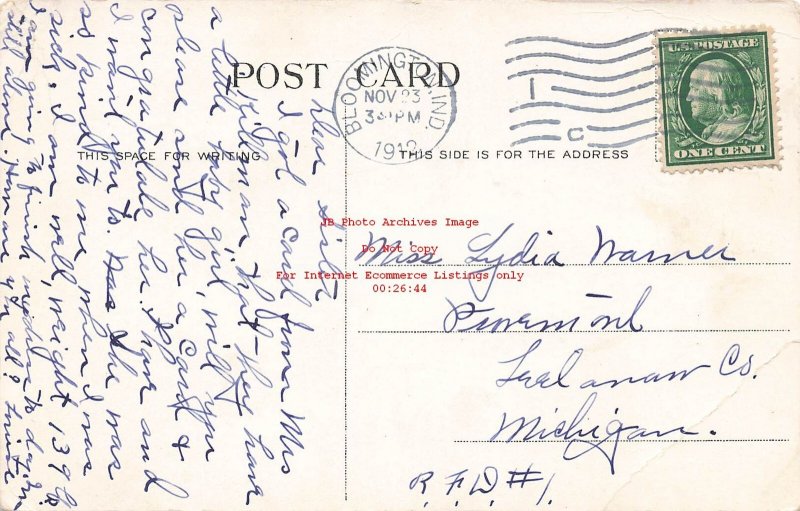 IN, Bloomington, Indiana, Kirkwood Hall, Exterior View, 1912 PM