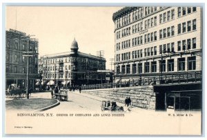 Corner Of Chenango And Lewis Streets Binghamton New York NY Tuck's Postcard