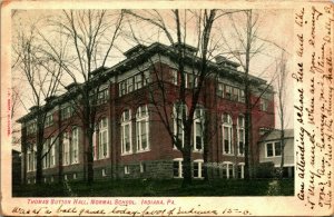 Thomas Sutton Hall Normal School Indiana PA Pennsylvania 1908 UDB Postcard 