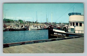 Seattle, WA-Washington, Boats In Harbor, Chrome c1963 Postcard 