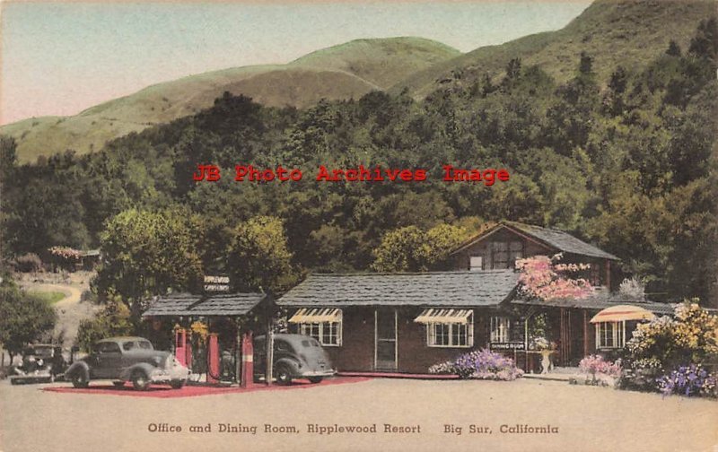 CA, Big Sur, California, Ripplewood Resort, Office & Dining Room, Albertype