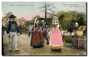 Old Postcard Folklore Dances Breton Gavotte