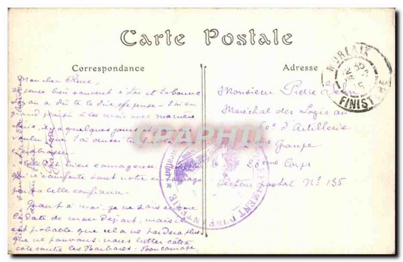 Old Postcard General view taken Morlaix Viaduct