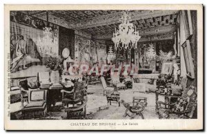 Old Postcard Chateau de Brissac The lounge