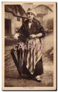 Old Postcard Auvergne The Rich Peasant
