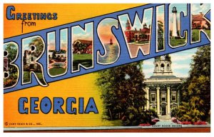 Greetings   Georgia  Brunswick  LARGE LETTER
