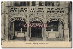 Old Postcard Bourg Eglise de Brou The Jube