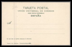 Spain Sevilla Vintage Unused Postcard Un Vendedor de Paja Peddler w/donkey