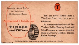Timken Roller Bearings, Meehl's Auto Parts, Middletown CT  Advertisment