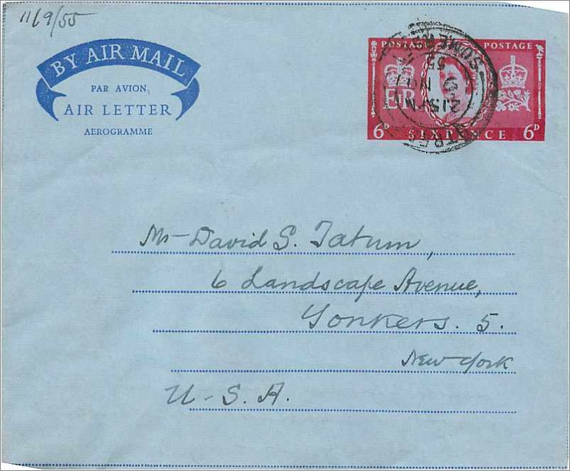 Entier Postal Stationery Postal Aerogramme Aeogram Great Britain Great Britain