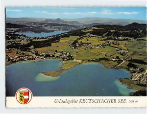 Postcard Aerial View of Keutschacher See Lake in Austria