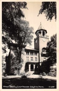 Dayton Tennessee Court House Real Photo Vintage Postcard JH230473