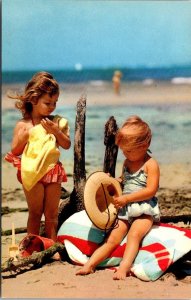 Young Girls On The Beach Just We Two