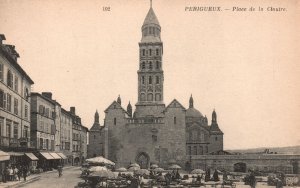 Vintage Postcard 1910's Place de la Clautre Parking Perigueux France FR