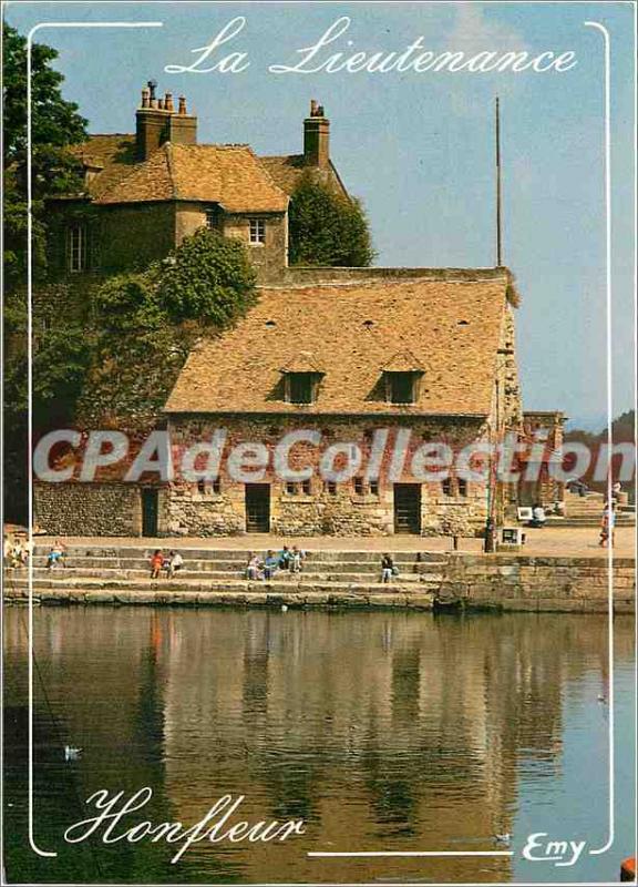 Modern Postcard Honfleur (Calvados) The Lieutenancy (XVI century) remnant of ...