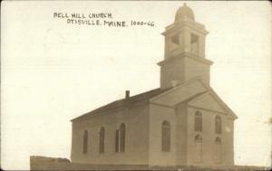 Otisville ME Bell Hill Church c1920s-30s Real Photo Postcard