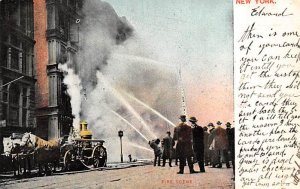 Fire Scene New York, USA New York Fire Department 1908 