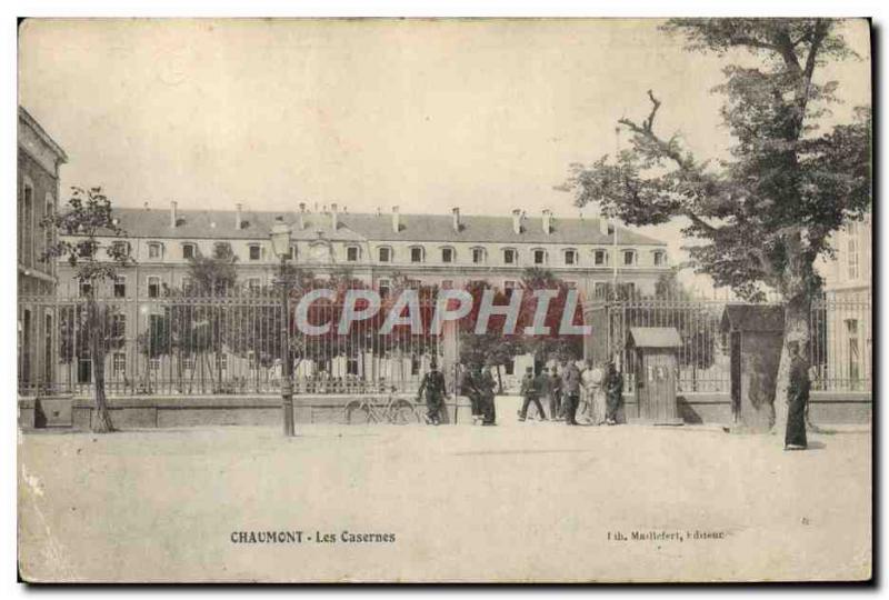 Postcard Old Barracks Army Barracks Chaumont