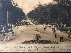 1906 Central Avenue Belle Isle Detroit Michigan View Postcard