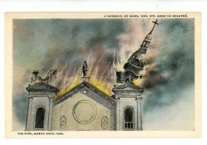 Canada - QC, Ste. Anne De Beaupre. Fire, March 29, 1922