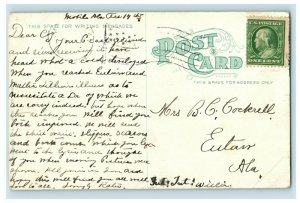 C.1910 Post Office Downtown Meridian Mississippi Vintage Postcard P109