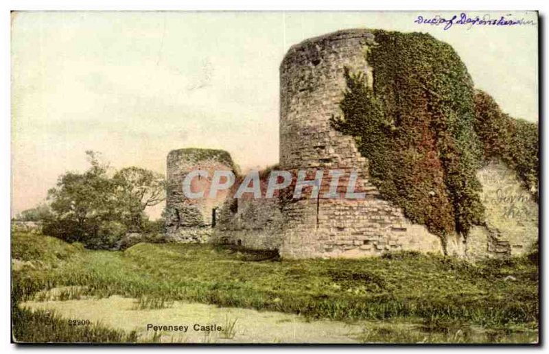 Great Britain Great Britain Old Postcard Pevensey castle