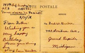 Embroidered Silk - To My Dear Father