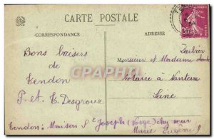 Old Postcard Tendon Great waterfall in the great waters