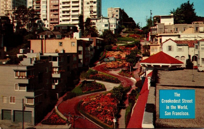 California San Francisco Lombard Street Crookedest Street In The World