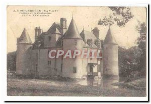 Moutiers les Mauxfaits Old Postcard Chateau of Cantaudiere (15 and 16th)