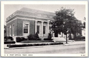 Troy Ohio 1940s Postcard US Post Office